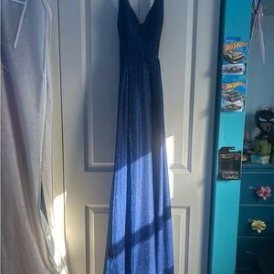 City Studio Sparkling Navy Maxi Dress